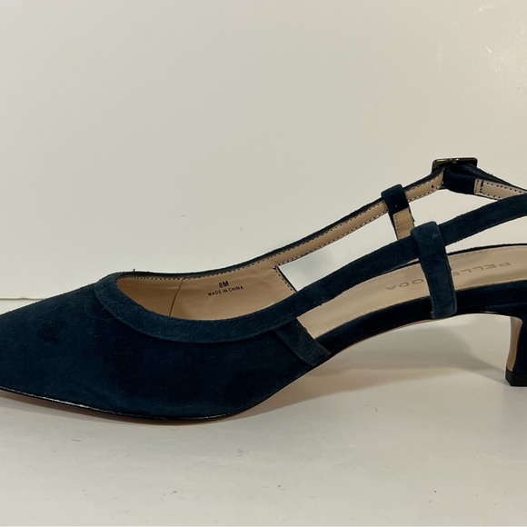 Pelle Moda Deena Midnight Blue Slingback Heels 8 M - Picture 11 of 15
